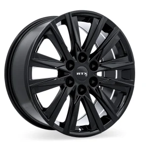 RTX Wheels – GM-01 – Black – 20″x9″ 25mm – All weather Wheels – 083084